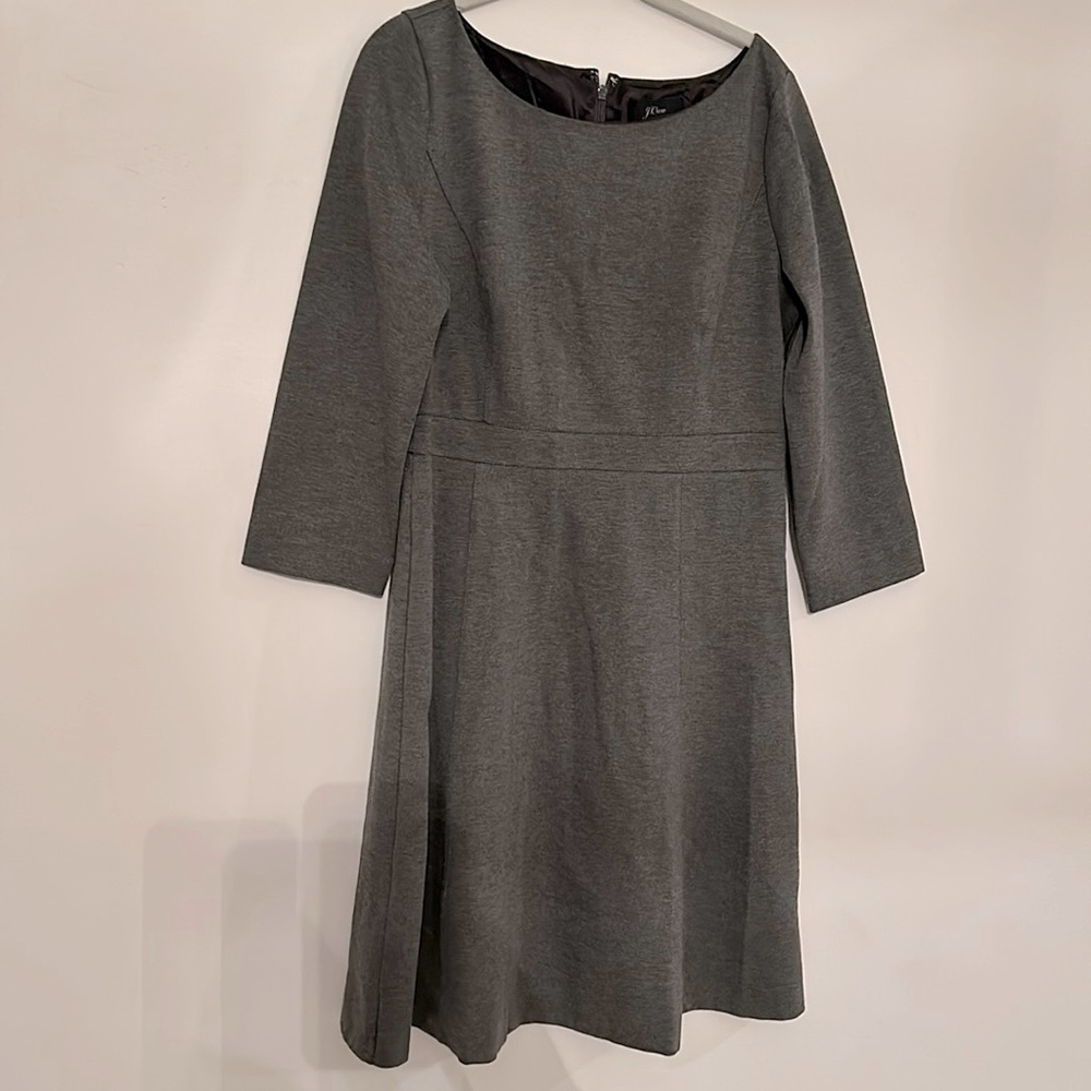 NWOT J.Crew Fit & Flare Ponte Knit Dress - Picture 1 of 7